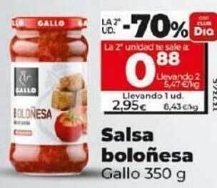Dia Salsa boloñesa gallo oferta