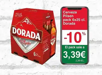 Spar La Palma Cerveza pilsen pack 6 dorada oferta