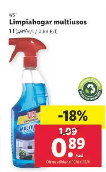 Lidl W5 limpiahogar multiusos oferta
