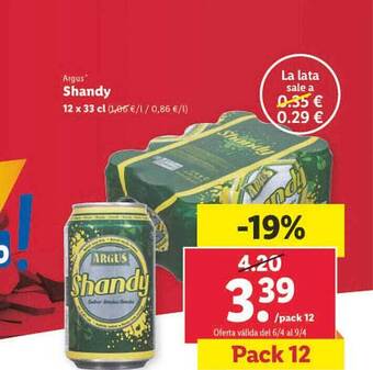 Lidl Argus shandy oferta