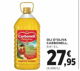 Hipercor Oli d'oliva carbonell oferta