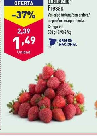 ALDI El mercado fresas oferta