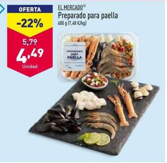 ALDI El mercado preparado para paella oferta