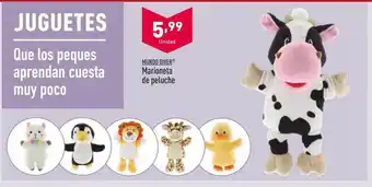 ALDI Mundo diver marioneta de peluche oferta