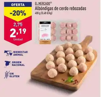 ALDI El mercado albóndigas de cerdo rebozadas oferta