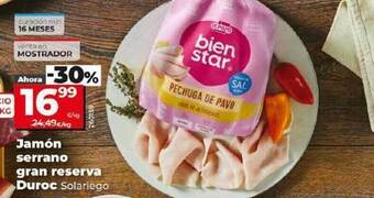 Dia Jamón serrano gran reserva duroc solariego oferta
