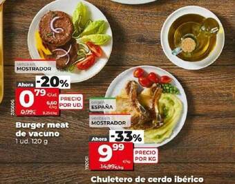 Dia Burger meat de vacuno oferta