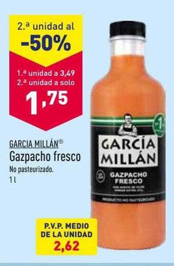 ALDI Garcia millán gazpacho fresco oferta
