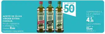 El Corte Inglés 2a unidad -50% aceite de oliva virgen extra coosur oferta