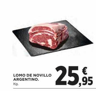 El Corte Inglés Lomo de novillo argentino oferta