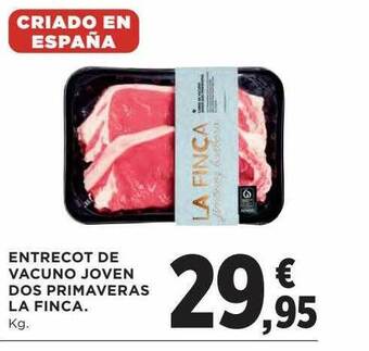 El Corte Inglés Entrecot de vacuno joven dos primaveras la finca oferta