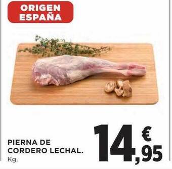 El Corte Inglés Pierna de cordero lechal oferta