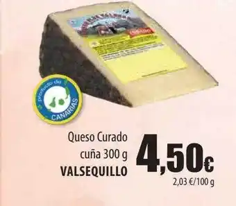 Spar Tenerife Queso curado cuña valsequillo oferta