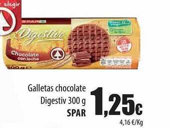 Spar Tenerife Galletas chocolate digestiv spar oferta