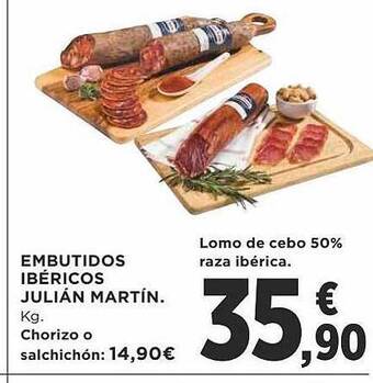 Supercor Embutidos ibéricos julián martín oferta