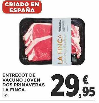 Supercor Entrecot de vacuno joven dos primaveras la finca oferta