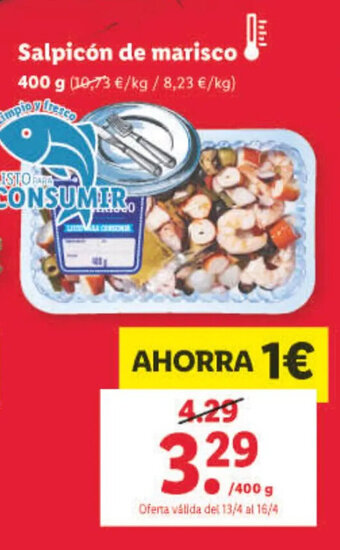 Lidl Salpicón de marisco oferta