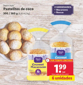 Lidl Pastelitos de coco oferta