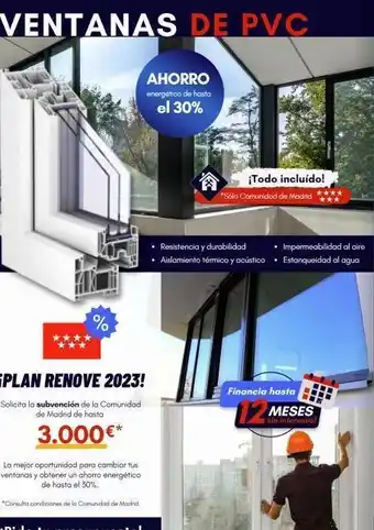 Bricolaje Soriano Ventanas de de pvc % iplan renove 2023! solicita la subvención de la comunidad de madrid de hasta 3.000€* la mejor oport oferta