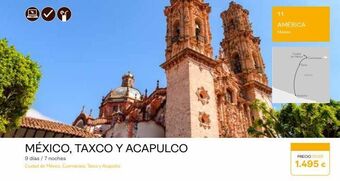 Tui Travel PLC Viajes a américa oferta