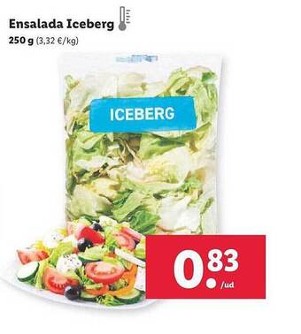 Lidl Ensalada iceberg oferta