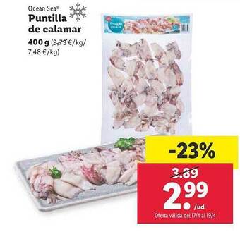 Lidl Puntilla de calamar oferta