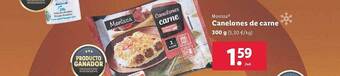 Lidl Monissa canelones de carne oferta