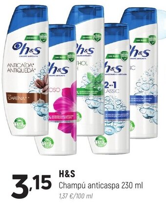 Coviran H & S Champú Anticaspa oferta