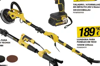 Ideal Bricolaje Lijadora Para Paneles De Yeso 1050W 225mm POWX0479 oferta