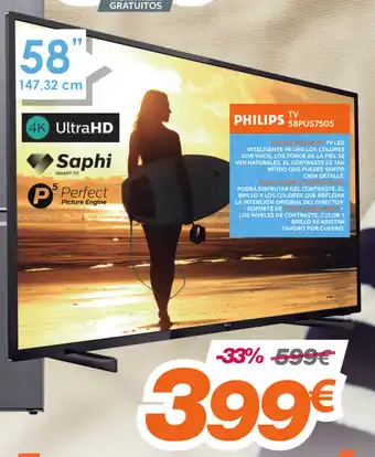 Pascual Martí Philips TV 58PUS7505 oferta