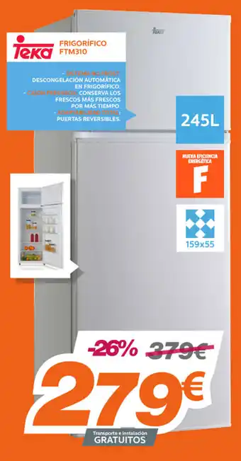 Pascual Martí Teka Frigorifico FTM310 oferta