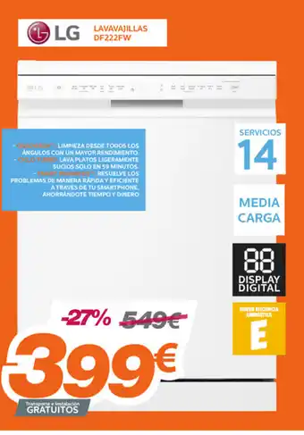 Pascual Martí LG LAVAVAJILLAS DF222FW oferta