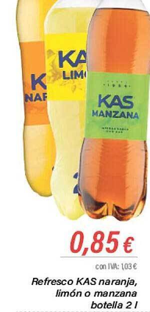 Cash Ifa Refresco kas naranja limón o manzana oferta