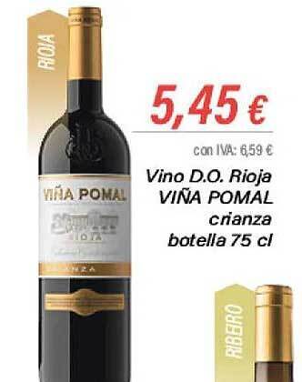 Cash Ifa Vino d.o. rioja viña pomal crianza oferta