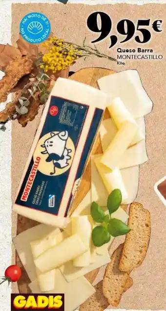 Gadis Queso barra montecastillo kilo oferta
