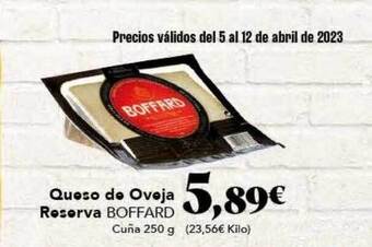 Gadis Queso de oveja reserva boffard oferta