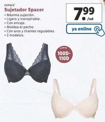Lidl Sujetador esmara oferta