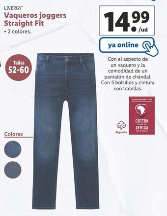 Lidl Pantalones livergy oferta
