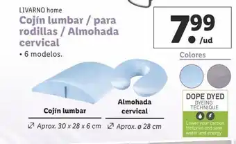 Lidl Cojín lumbar livarno oferta
