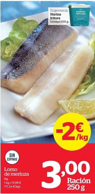 La Sirena Lomos de merluza oferta