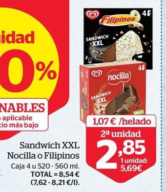 La Sirena Helado sandwich oferta