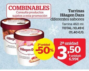 La Sirena Tarrina de helado häagen-dazs oferta