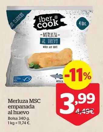 La Sirena Merluza empanada oferta