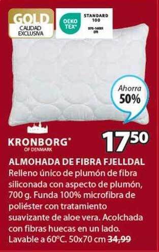 JYSK Kronborg almohada de fibra fjelldal oferta