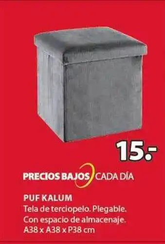 JYSK Precios bajos cada día puf kalum oferta