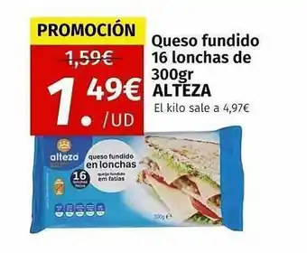 Maskom Supermercados Queso fundido 16 lonchas de alteza oferta