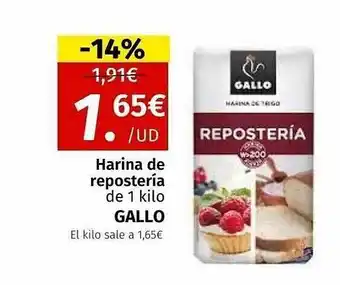 Maskom Supermercados Harina de repostería de gallo oferta