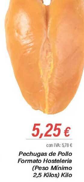 Cash Ifa Pechugas de pollo formato hosteleria peso mínimo oferta