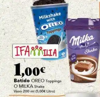Gadis Batido oreo toppings o milka shake oferta