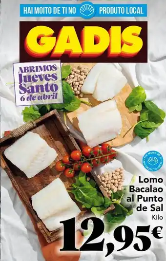 Lombo bacalao al punto de sal kilo